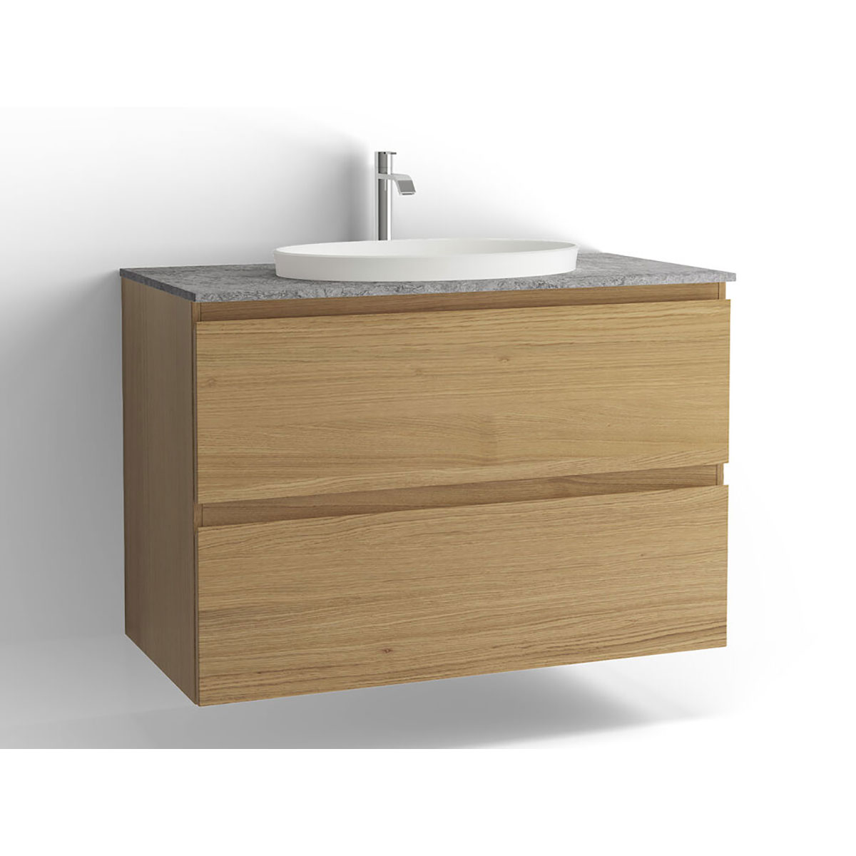 Tvättställsskåp Vedum Flow 1000 med 2 Lådor | badrum - badrumsmobler - tvattstallsskap-och-kommod | KakelKungen