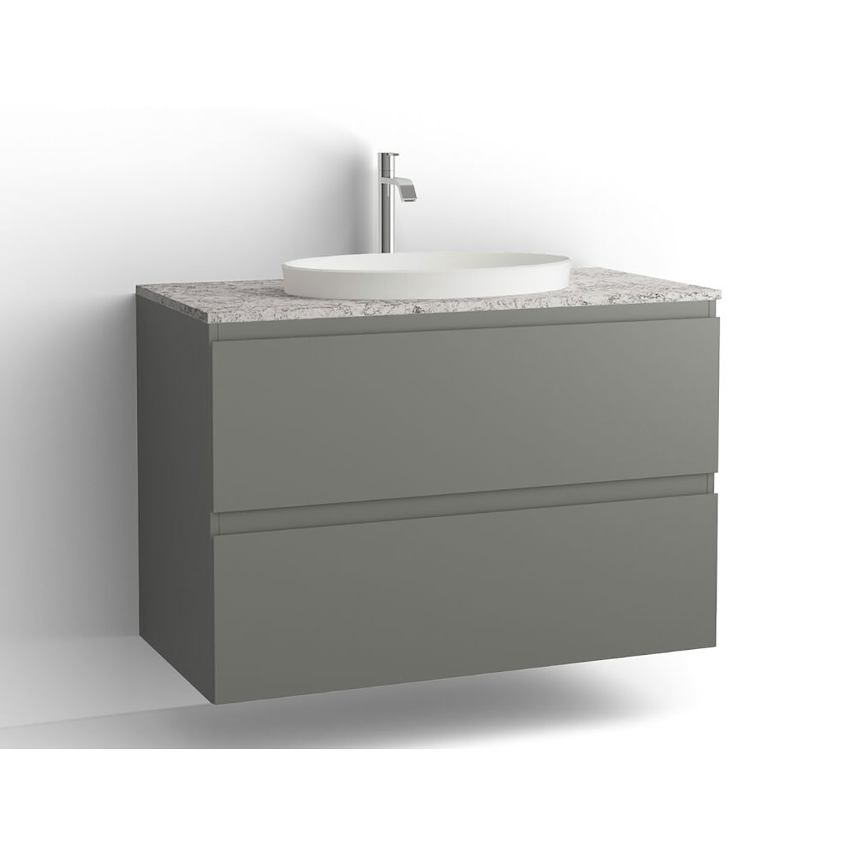 Tvättställsskåp Vedum Flow 1000 med 2 Lådor | badrum - badrumsmobler - tvattstallsskap-och-kommod | KakelKungen