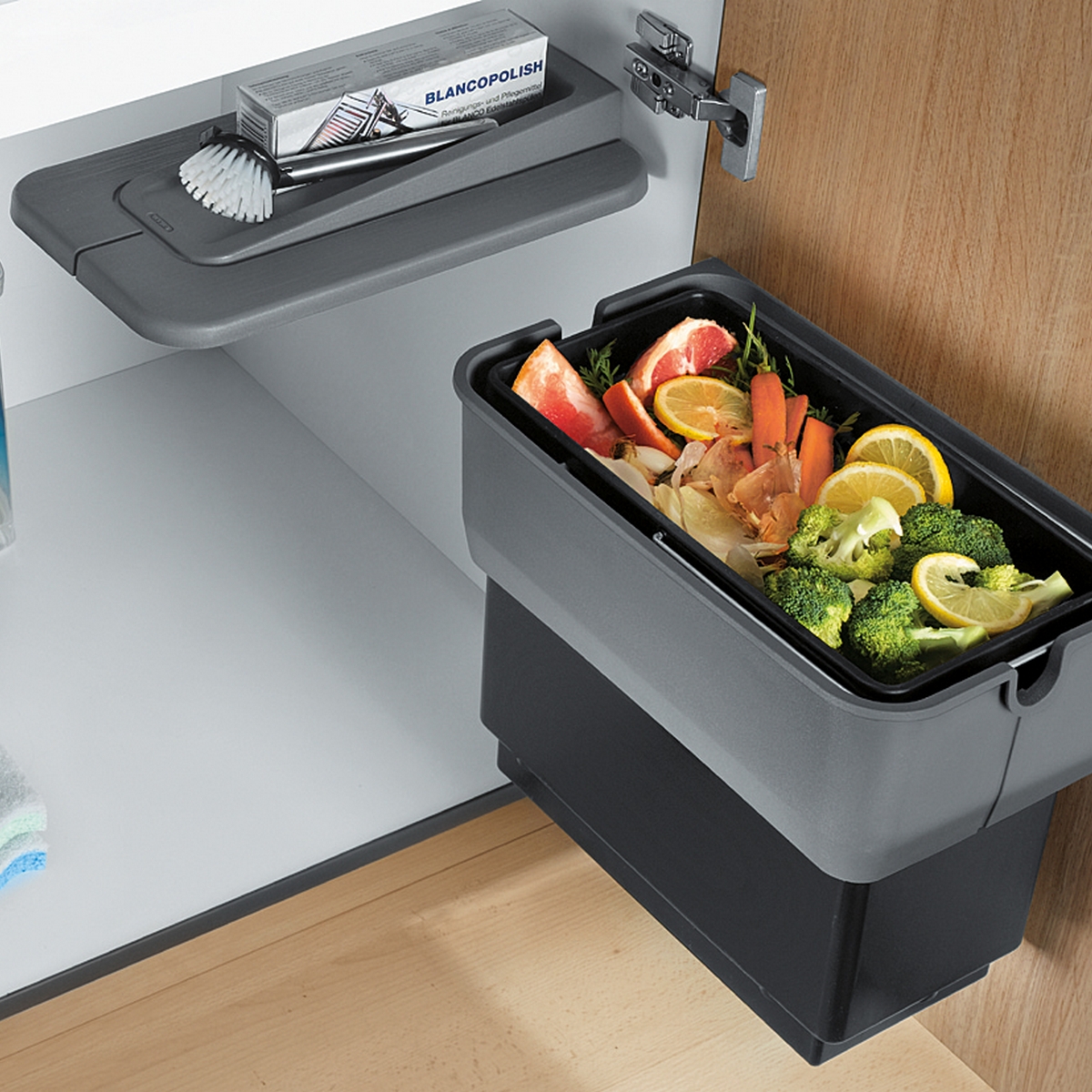 Kildesorteringsbeholder Blanco Singolo