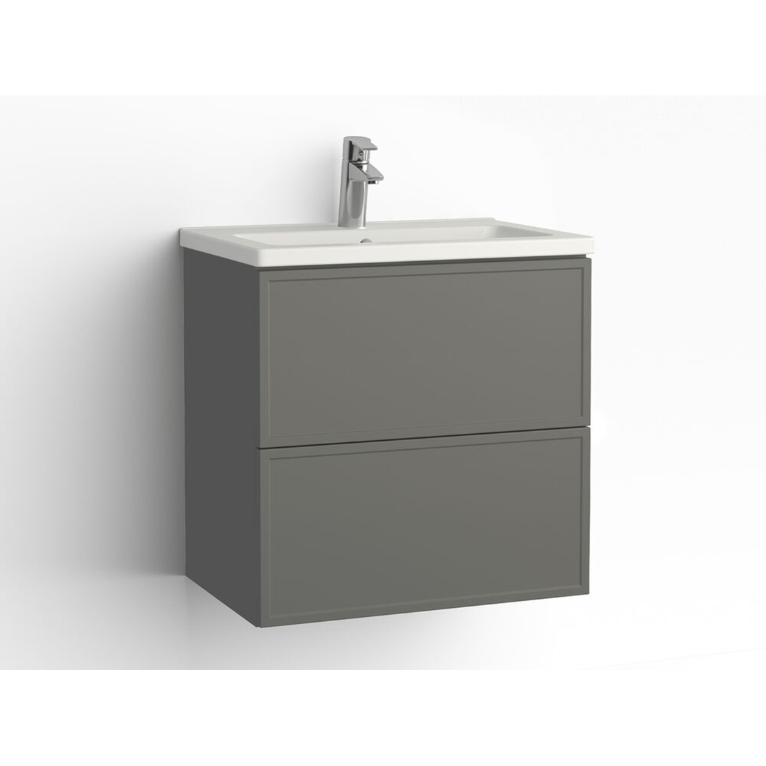 Tvättställsskåp Vedum Free 600 Compact med 2 Lådor | badrum - badrumsmobler - tvattstallsskap-och-kommod | KakelKungen