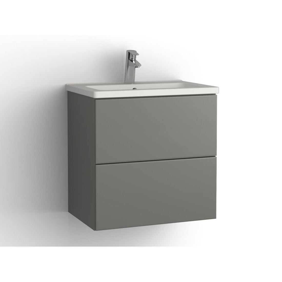 Tvättställsskåp Vedum Free 600 Compact med 2 Lådor | badrum - badrumsmobler - tvattstallsskap-och-kommod | KakelKungen