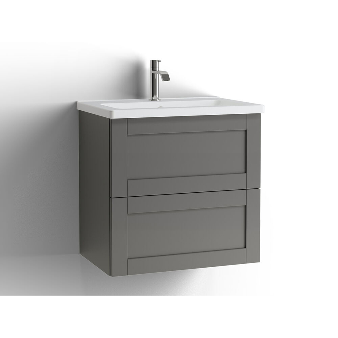 Tvättställsskåp Vedum Free 600 Compact med 2 Lådor | badrum - badrumsmobler - tvattstallsskap-och-kommod | KakelKungen