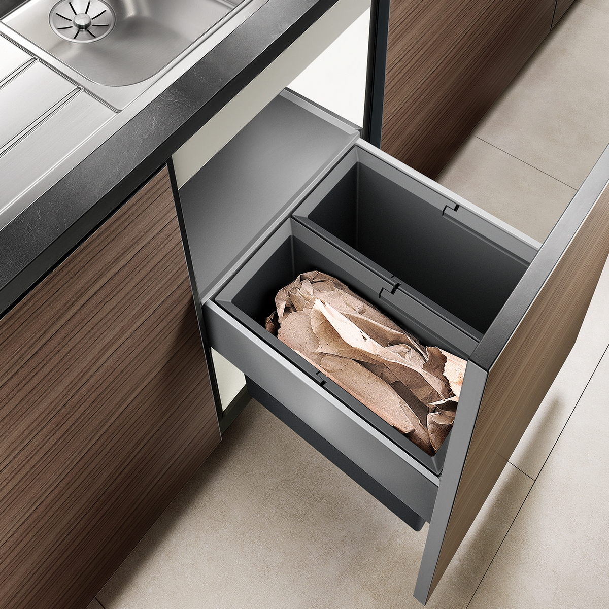 Kildesorteringsbeholder Blanco Select 45/2