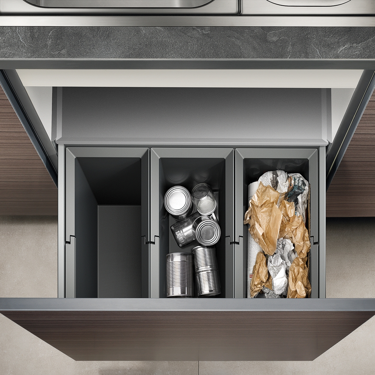 Kildesorteringsbeholder Blanco Select 60/3