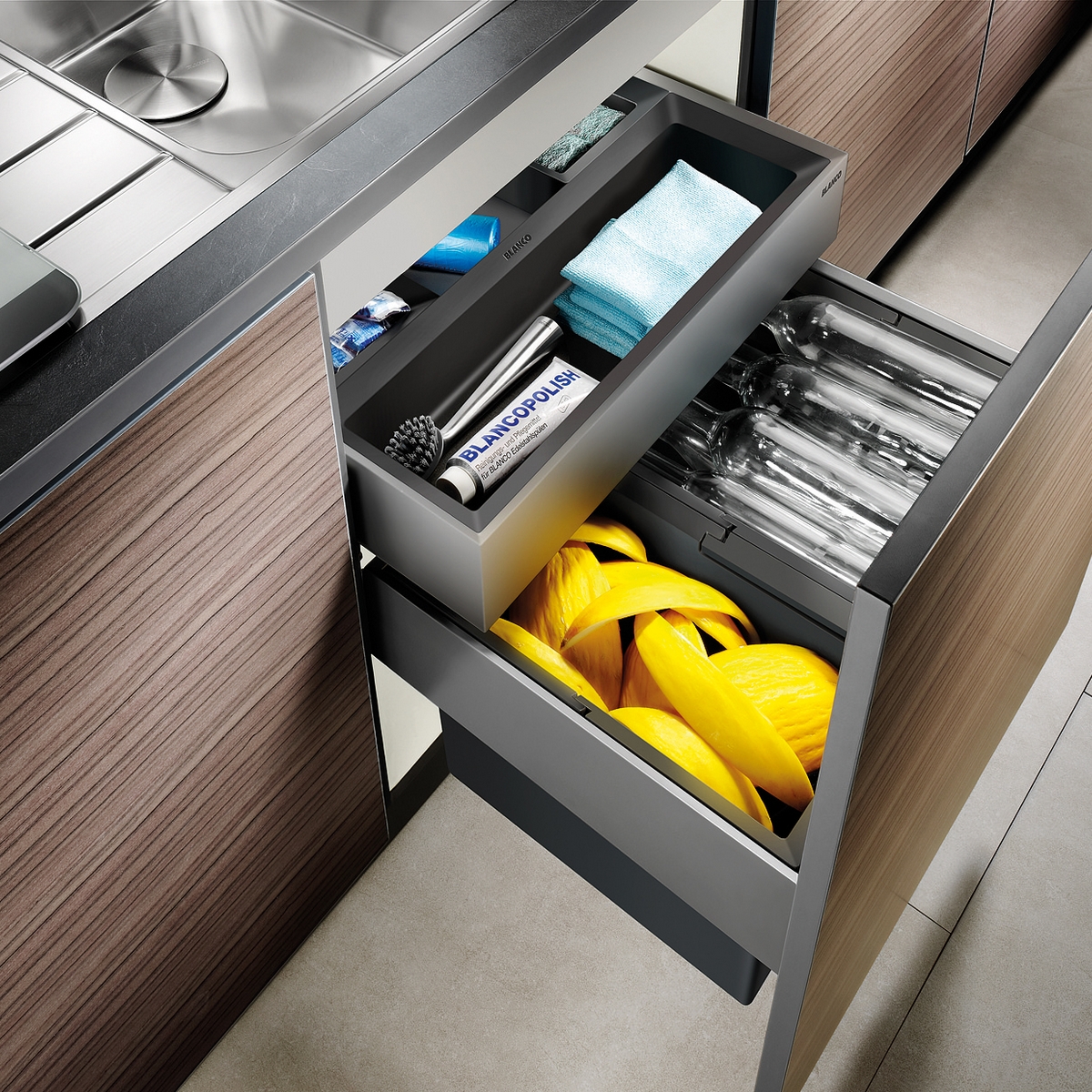 Kildesorteringsbeholder Blanco Select 60/3 Orga