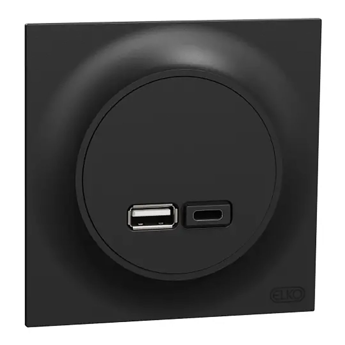USB-Uttak Elko One Typ A+C 21W Innfelt Ladestasjon Skruetilkobling