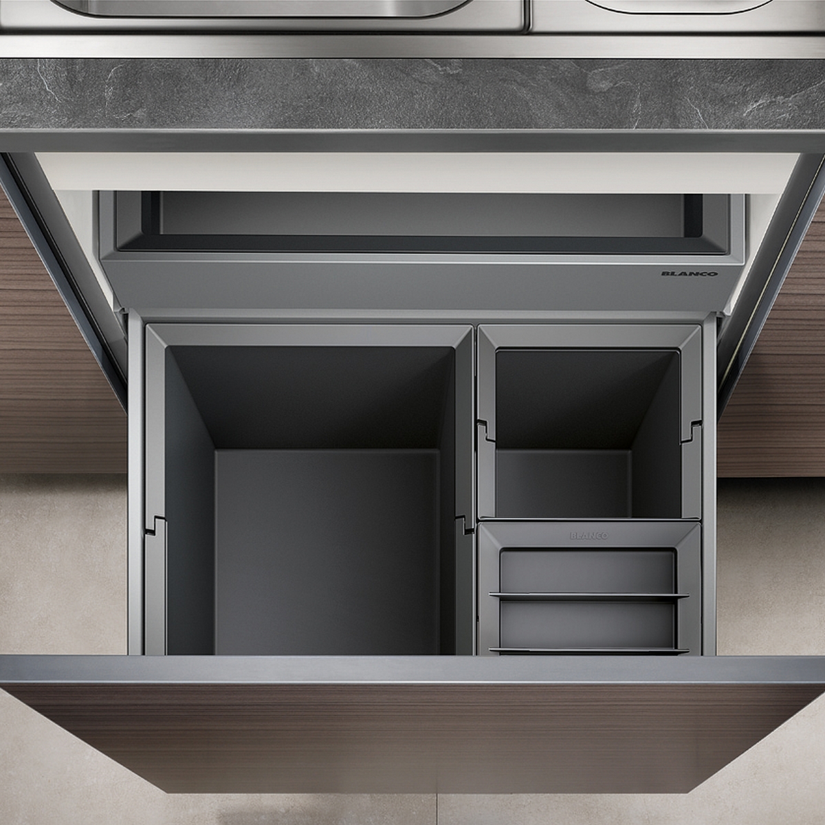 Kildesorteringsbeholder Blanco Select XL 60/3 Orga