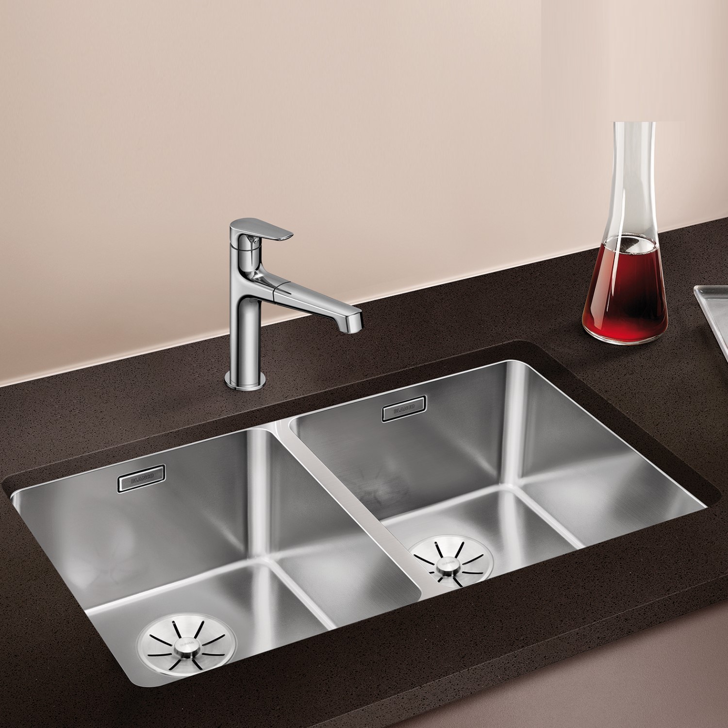 Kjøkkenvask Blanco Andano InFino Underlimt Dobbel