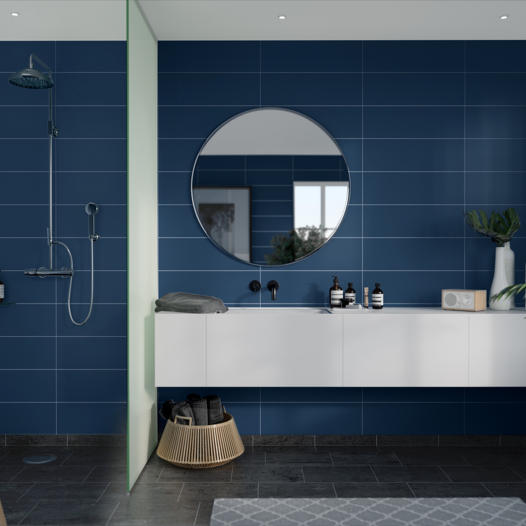 Baderomspanel Fibo 5230-M6020 Smokey Blue