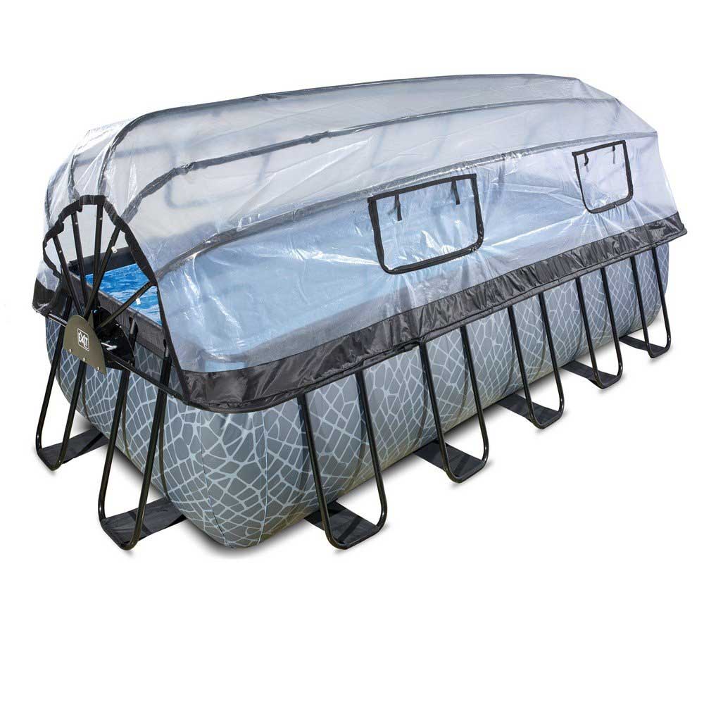 Pool Exit Toys 5,4x2,5 m Premium Med Tak Grå