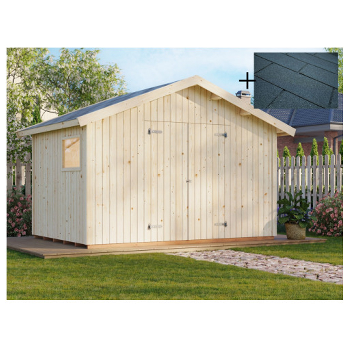 Redskapsbod Palmako Nils 8,2 m2 med Takshingel
