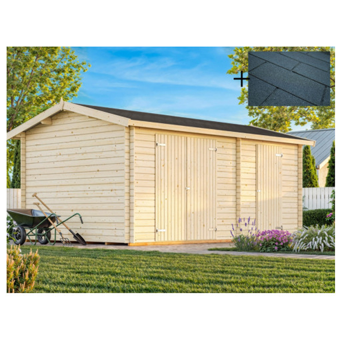 Redskapsbod Palmako Jari 14,5 m2 med Takshingel