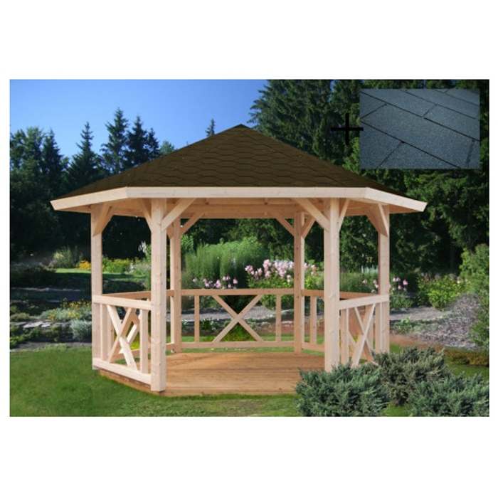 Paviljong Palmako Betty 9,9 m2 med Takshingel