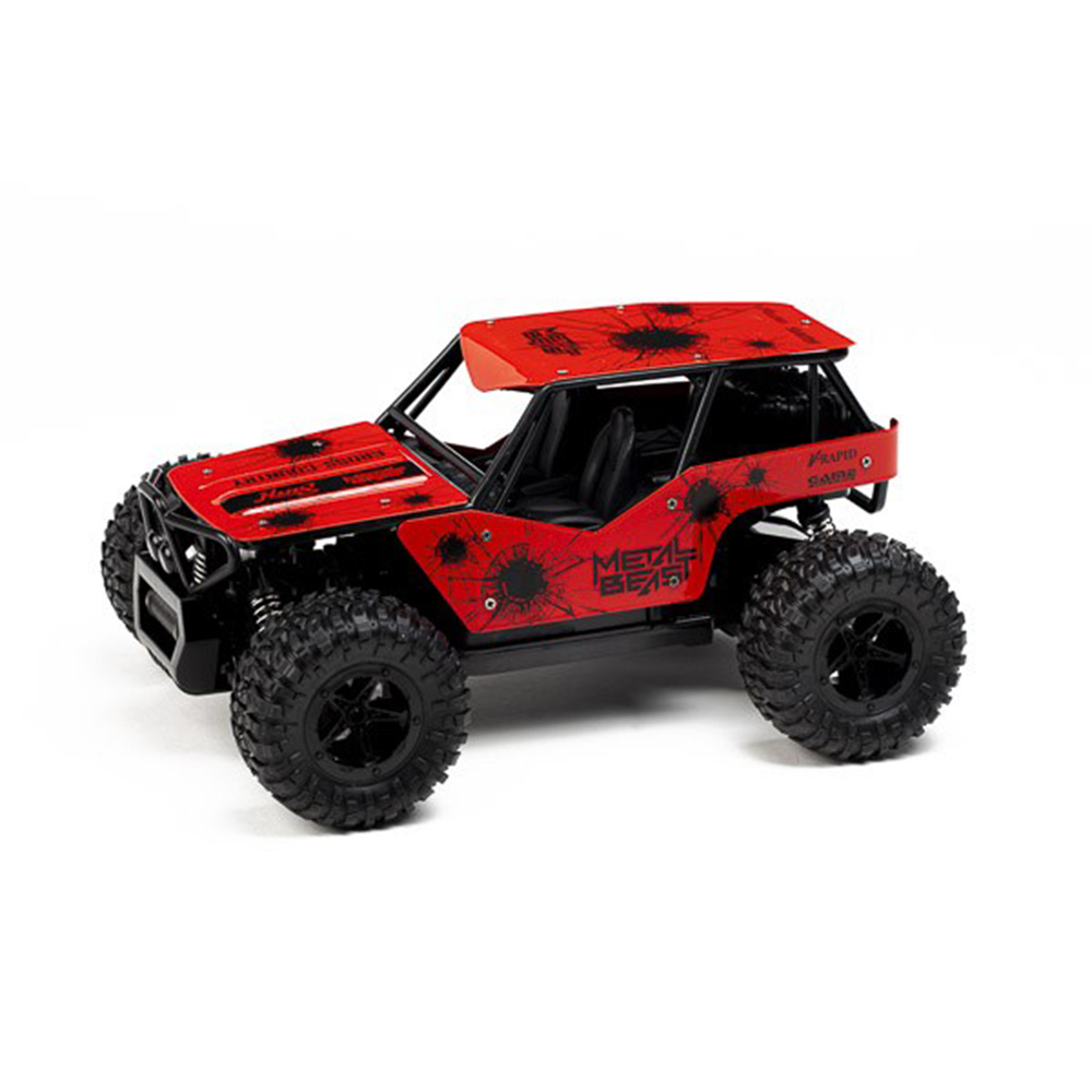 Radiostyrd Bil Techtoys Metal Beast 1:16 6V 500mAh 25 km/tim Röd