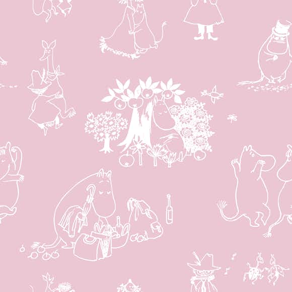 Tapet Paintpart Mumin 3 5350-2