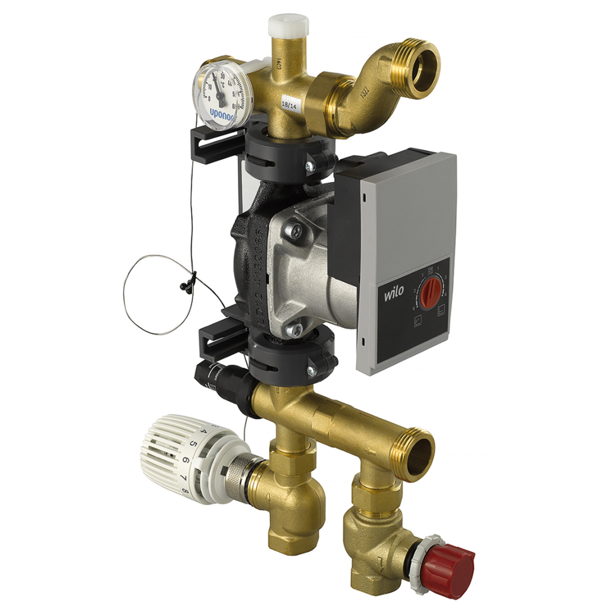 Uponor Shuntgrupp Fluvia T Push-23-B-W