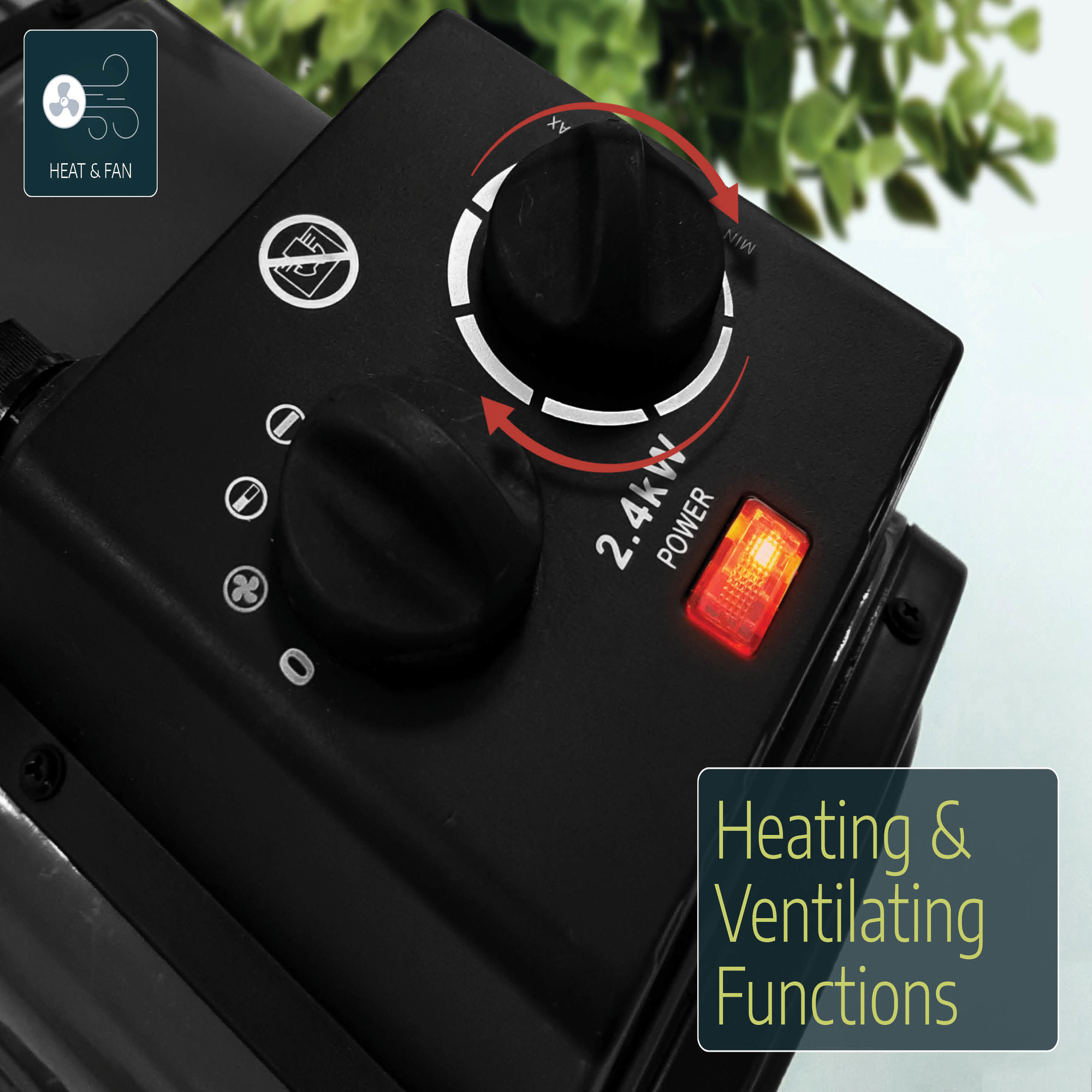 Varmevifte Canopia By Palram Bærbar 2400 W For Drivhus