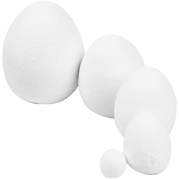 Egg Creativ Company Hvit Str 12+25+35+40+47 mm 200 St/1 Pk