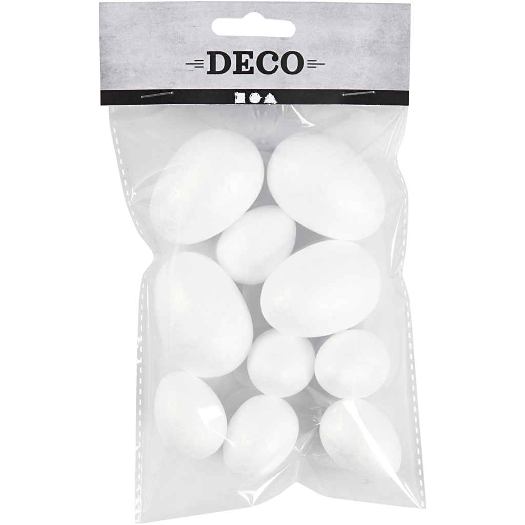 Lette Egg Creativ Company Hvite 10 stk/1 Pk