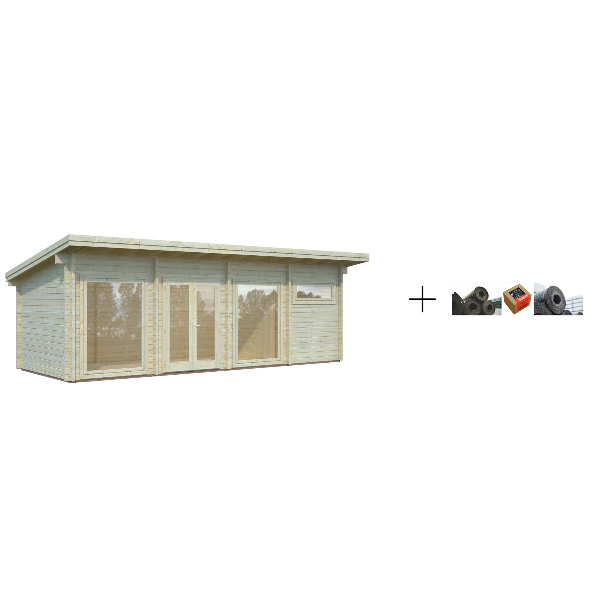 Anneks Palmako Heidi 22,8 m2 med Papp, Spiker og SBS Takbelegg