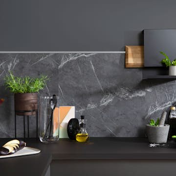 Kjøkkenplate Fibo Black Marble 2272-K00 S