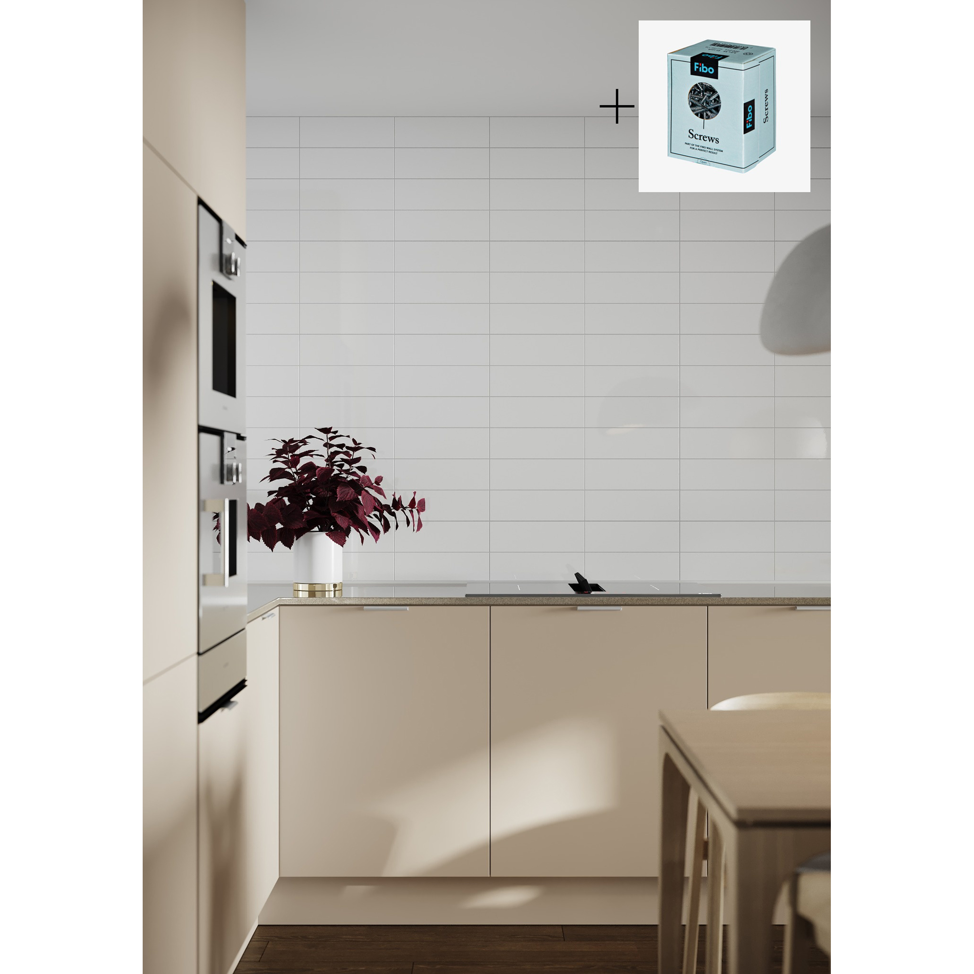 Baderomspanel Fibo 5230-M00 Smokey Blue med Monteringsskruer