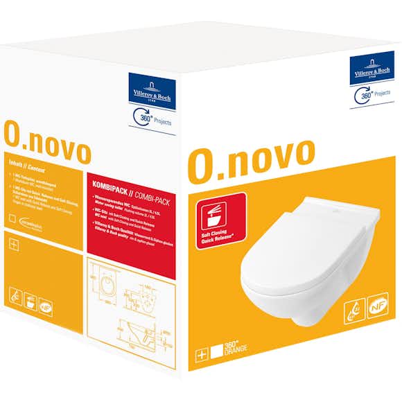 vägghängd toalettstol villeroy & boch o.novo kantig
