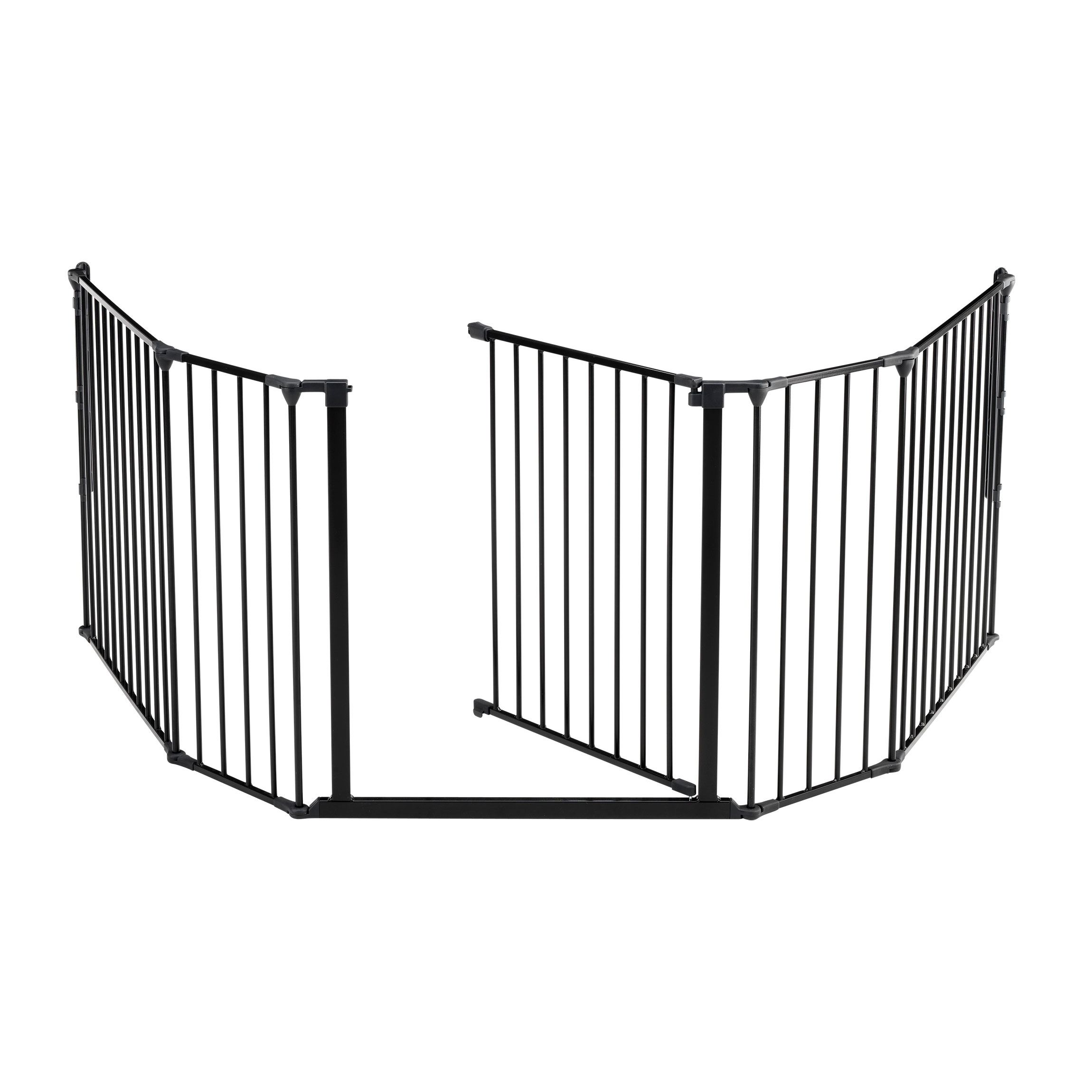 Barnegrind Kaminexperten 5 seksjoner Sort