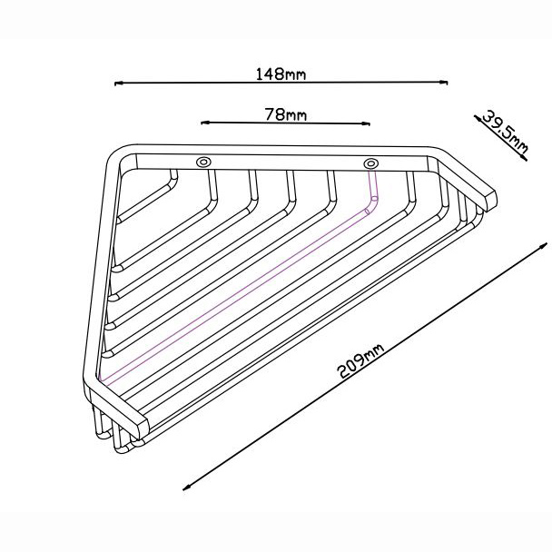 Duschhylla Lavabo Luna