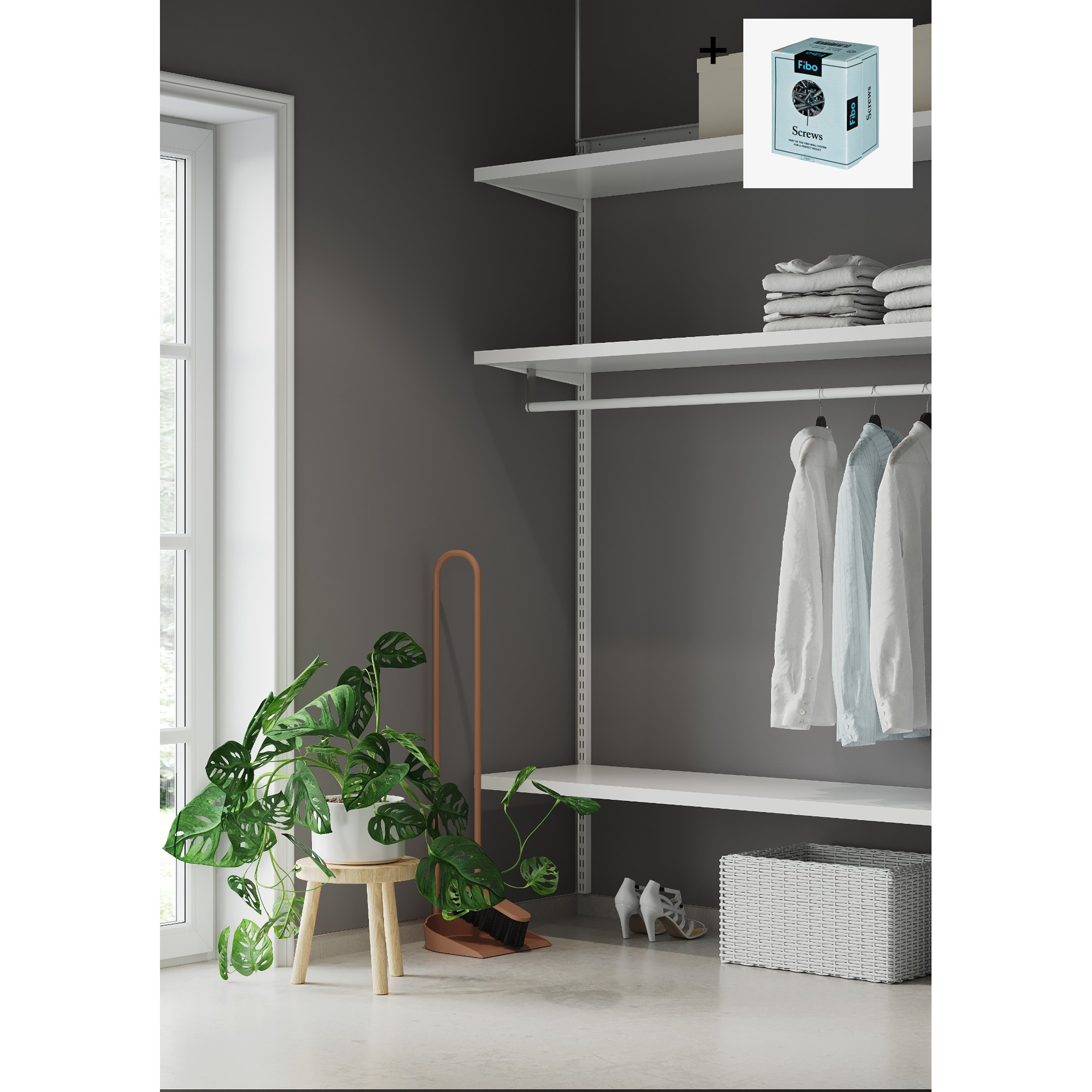 Baderomspanel Fibo 0089-00 EM Aberdeen med Monteringsskruer