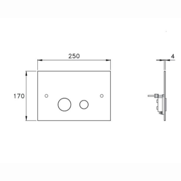 Spyleknapp Lavabo Luna