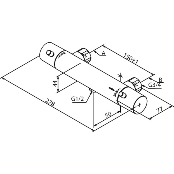 Dusjbatteri Damixa Merkur