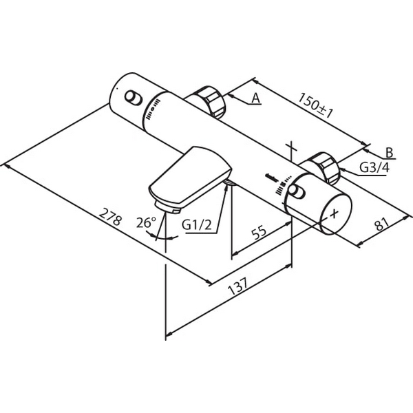 Badekarbatteri Damixa Merkur