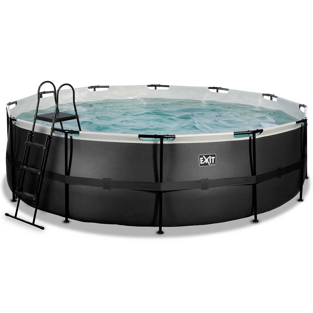 Pool Exit Toys Ø488x122 cm Med Filterpump Svart