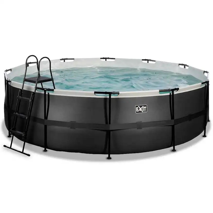 Pool Exit Toys Ø488x122 cm Med Filterpump Svart