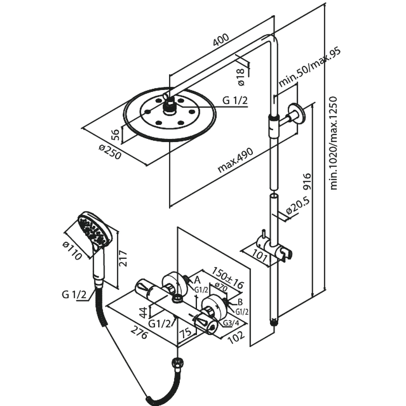 Takduschset Damixa Silhouet