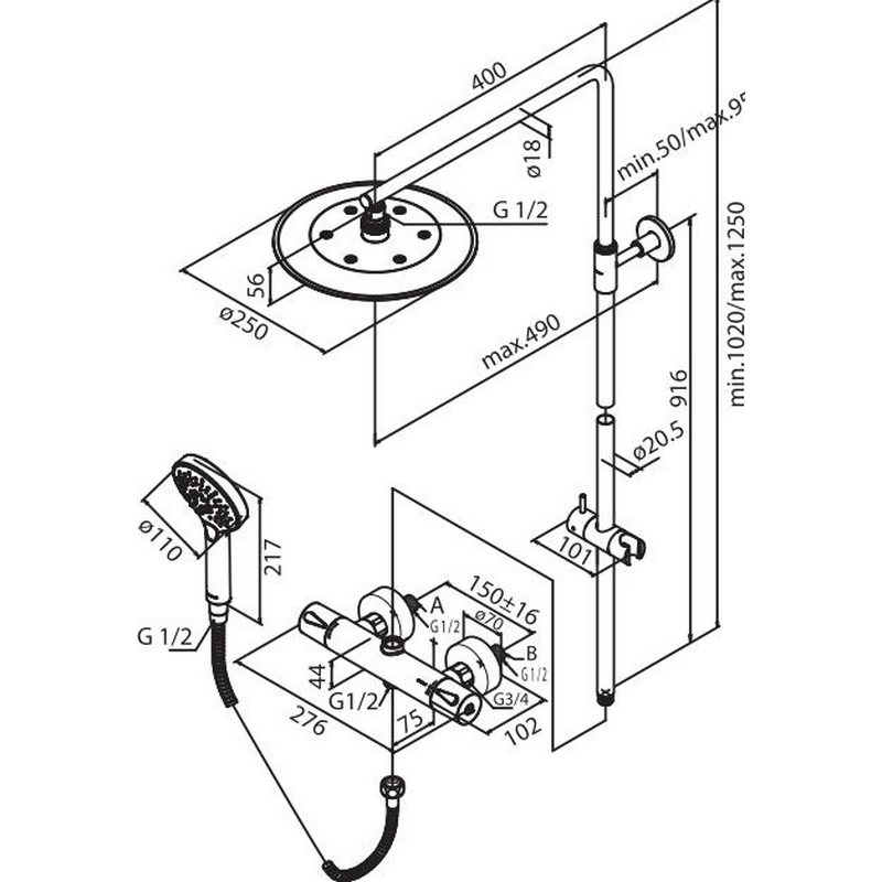 Takduschset Damixa Silhouet