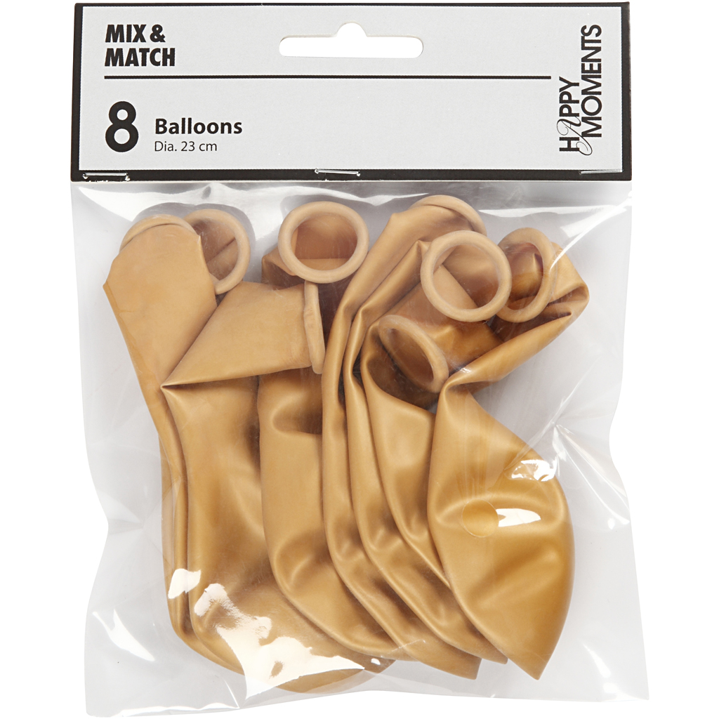 Ballonger Creativ Company Runde 23 cm 8 stk/1 Pk