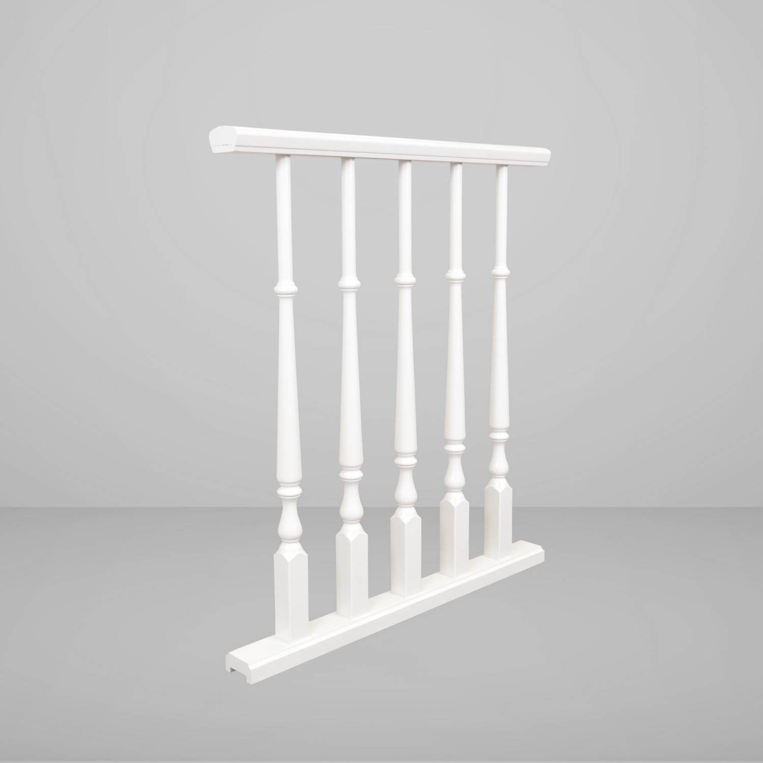 Räcke Herrljunga Ledstångsfabrik Gläntan Bruten vit S0502-Y, Glans 35 Bok, LxH: 1200x900 mm