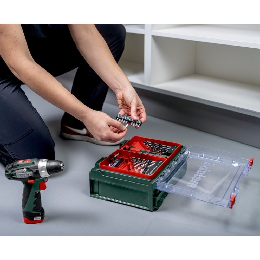 Batteridrill Metabo PowerMaxx BS Basic Workshop Sett