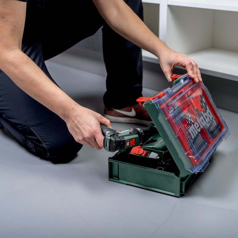 Batteridrill Metabo PowerMaxx BS Basic Workshop Sett