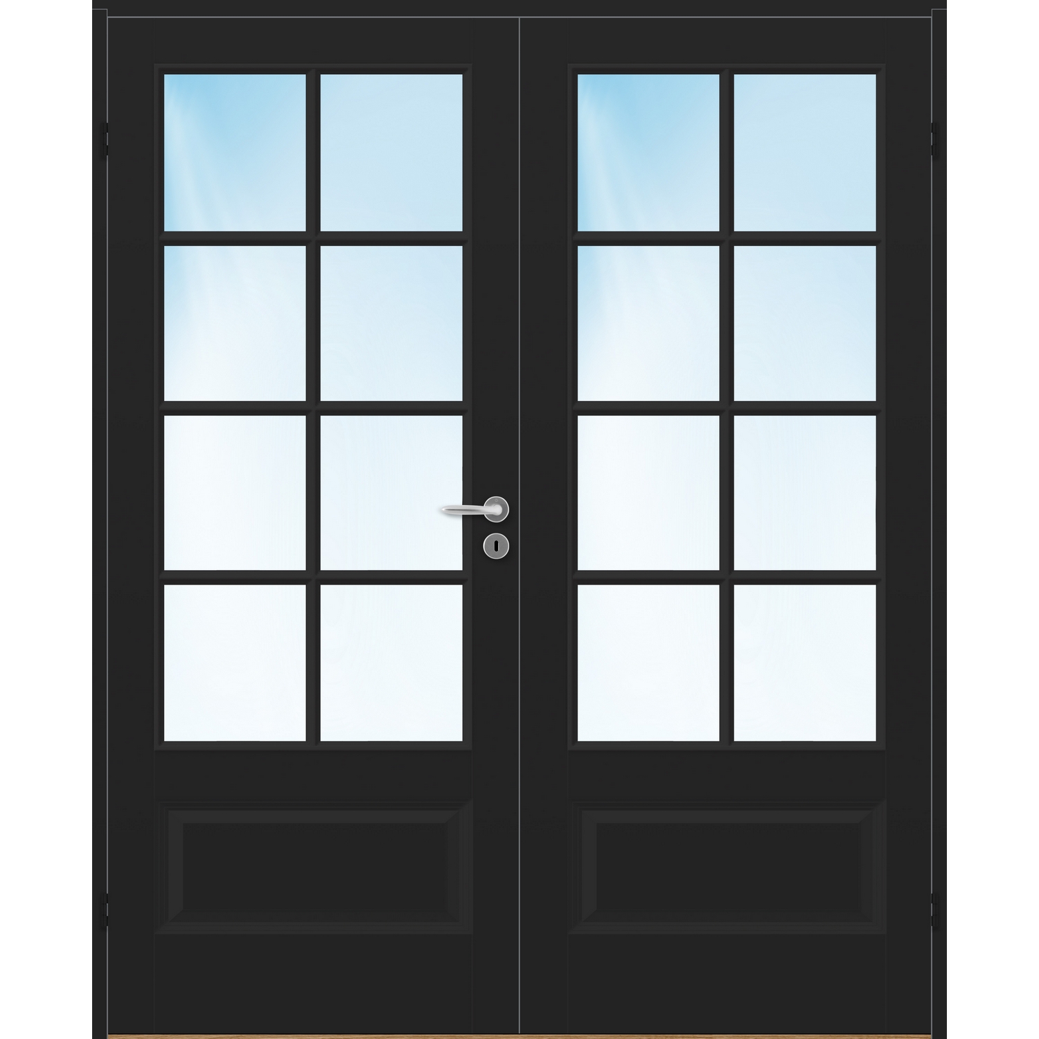 Tofløyet Dør Bygg1 Ida Kompakt FW Hvit Klarglass