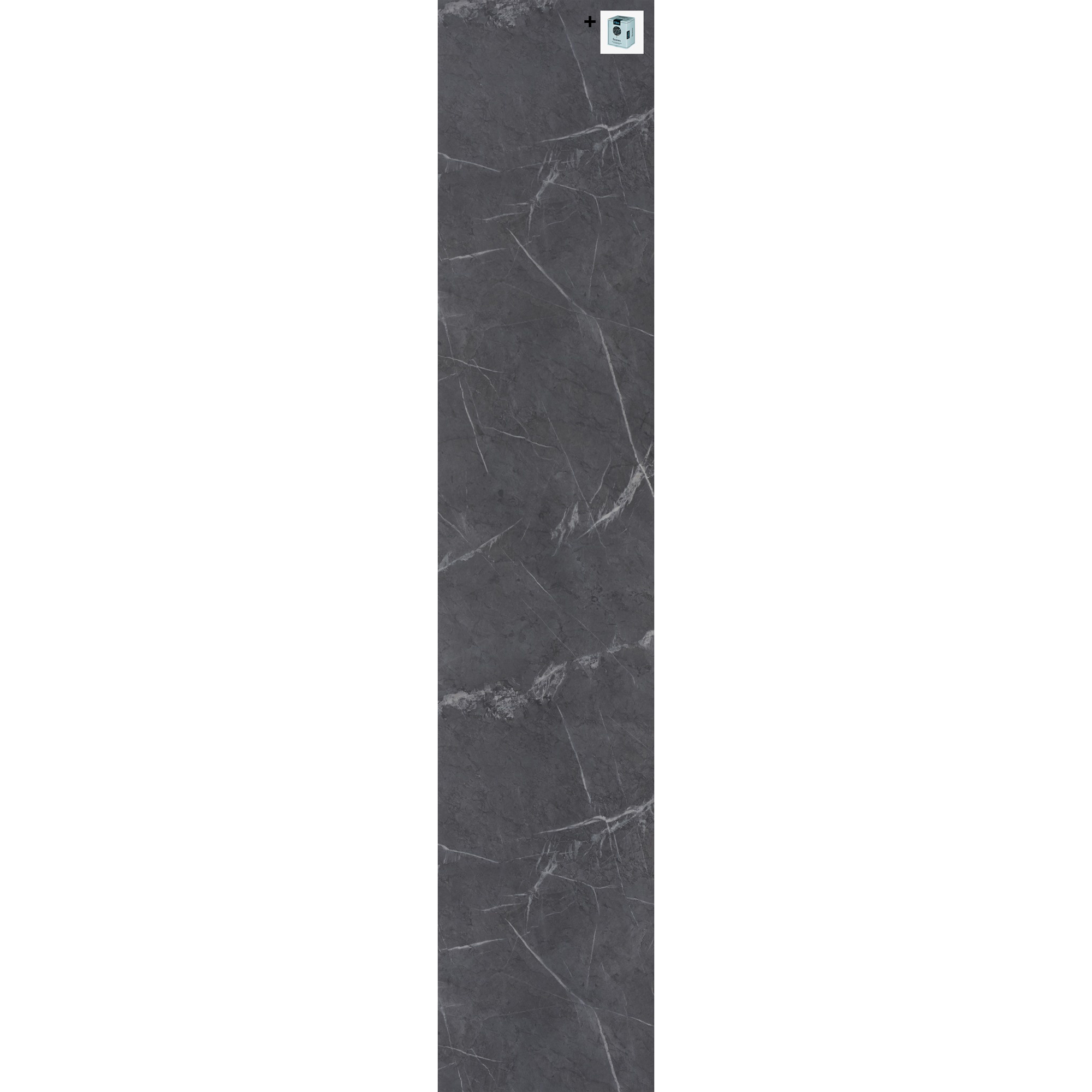 Baderomspanel Fibo 2272-L00 Black Marble med Monteringsskruer