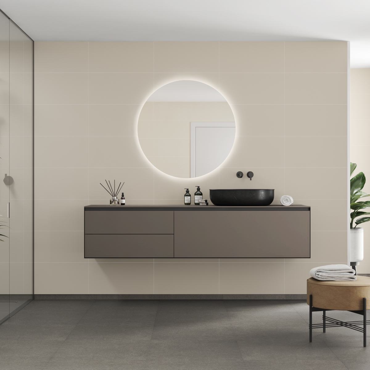 Baderomspanel Fibo 5233-M6060 EM Light Sand