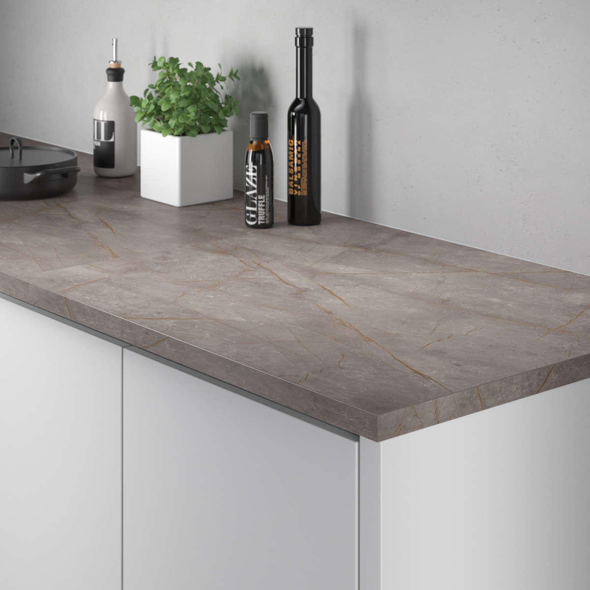 Benkeplate Fibo Laminat 5177 Marble Golden