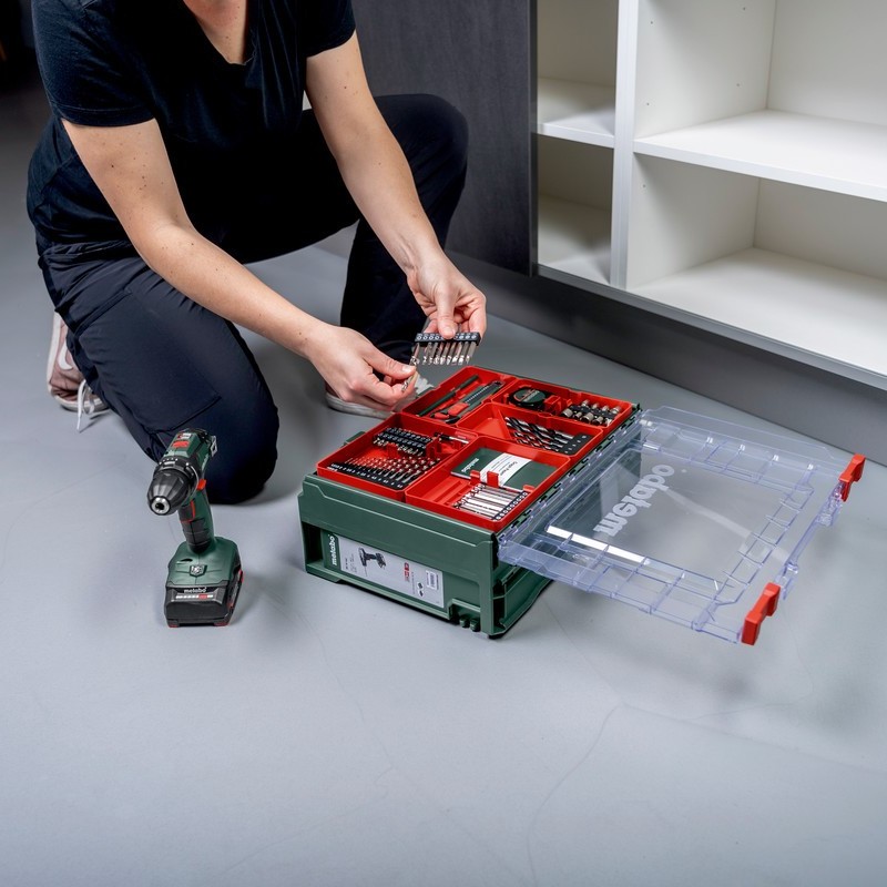 Batteridrill Metabo BS 18 Quick 2X2,0 AH Workshop Sett