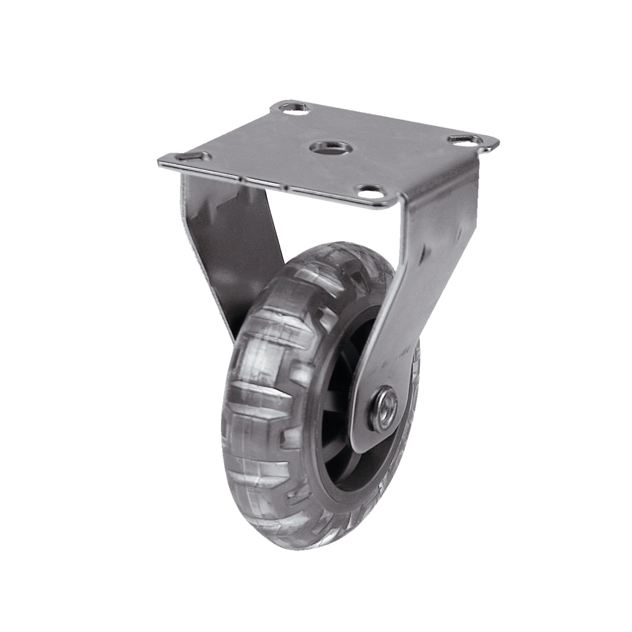 Fast Hjul Theofils med Platta Diameter: 75 mm