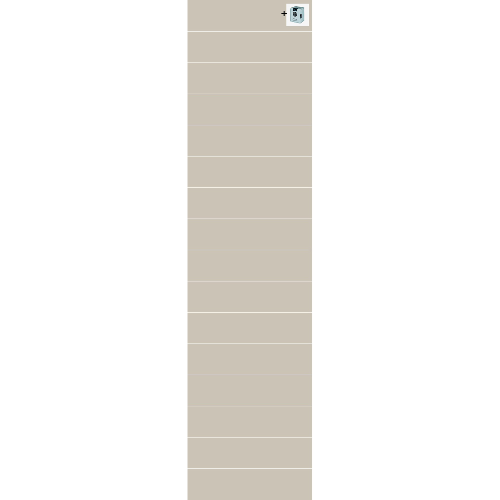 Baderomspanel Fibo 6233-M6015 Beige med Monteringsskruer
