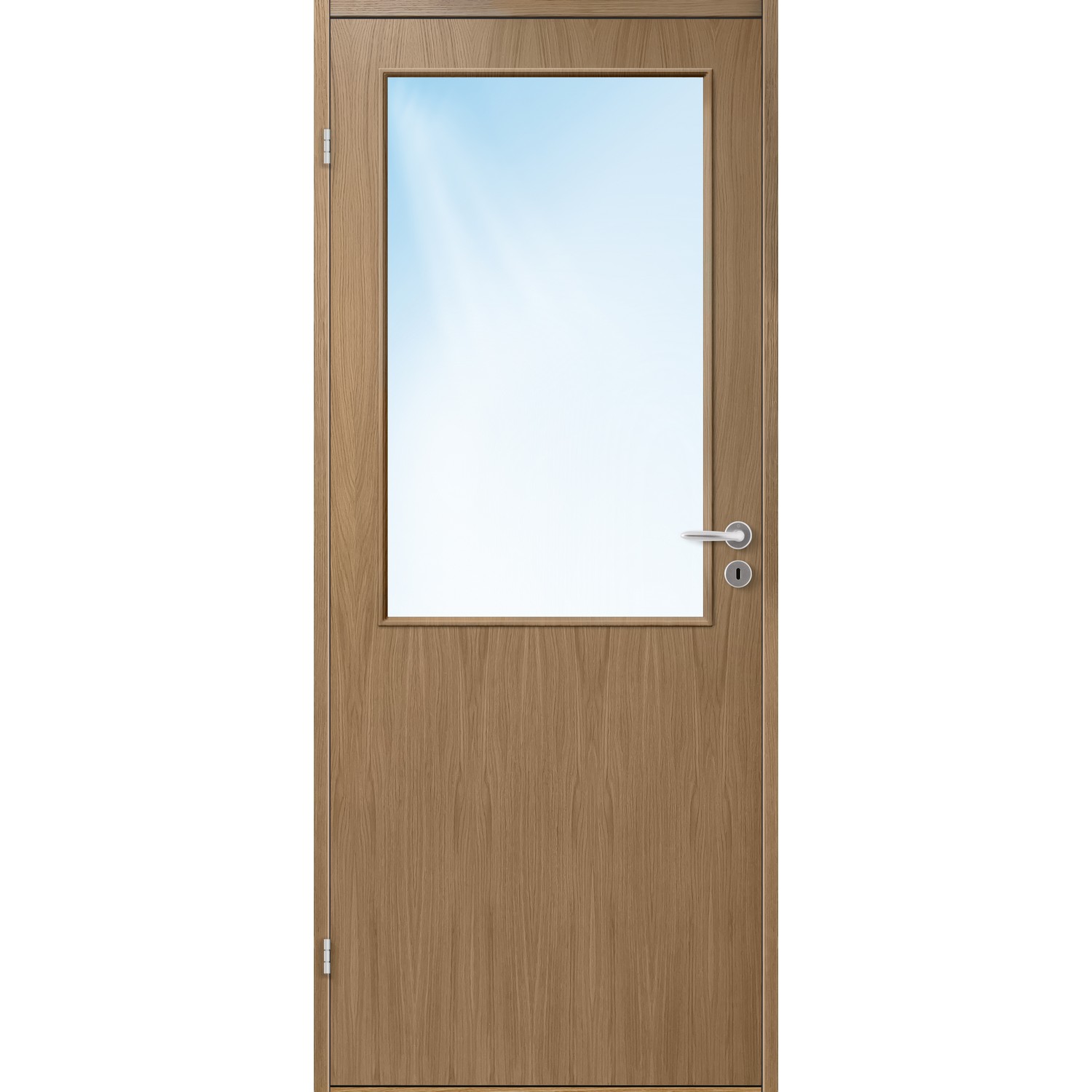 Innerdør Bygg1 Sans HW Finer Eik Klart Glass