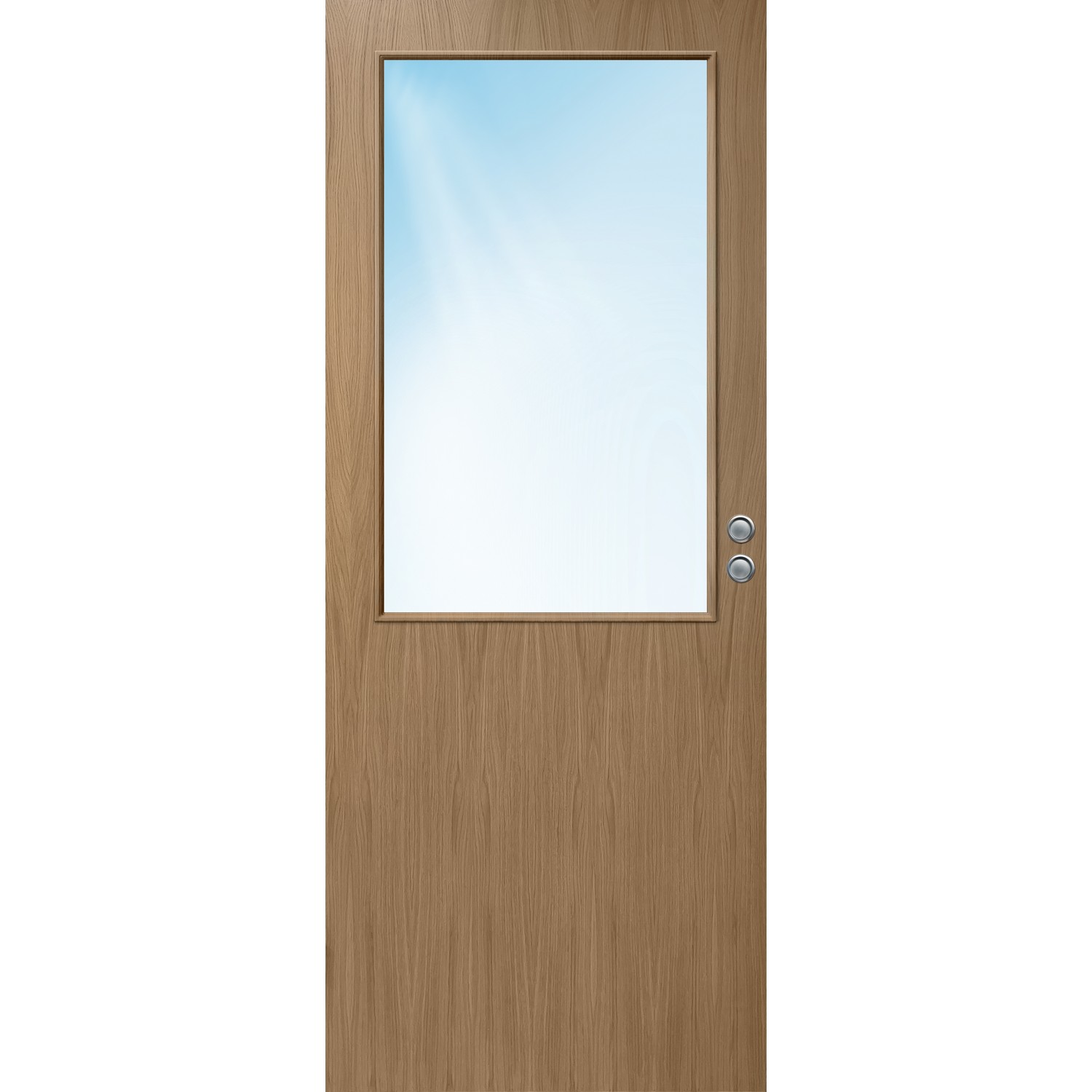 Skyvedør Bygg1 Sans HW/FW Finer Eik Klart Glass